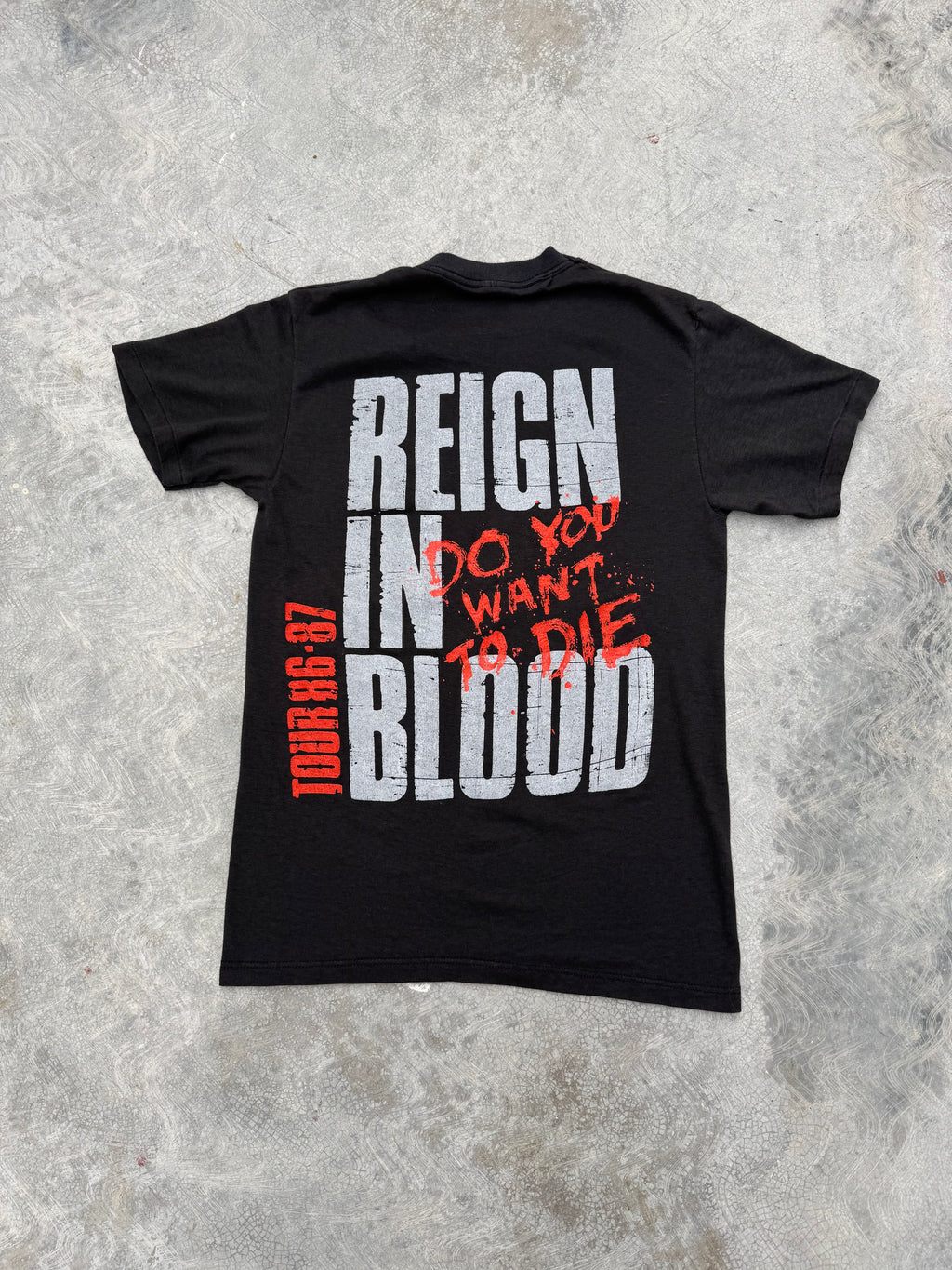 1986-87 Slayer Tour T Shirt