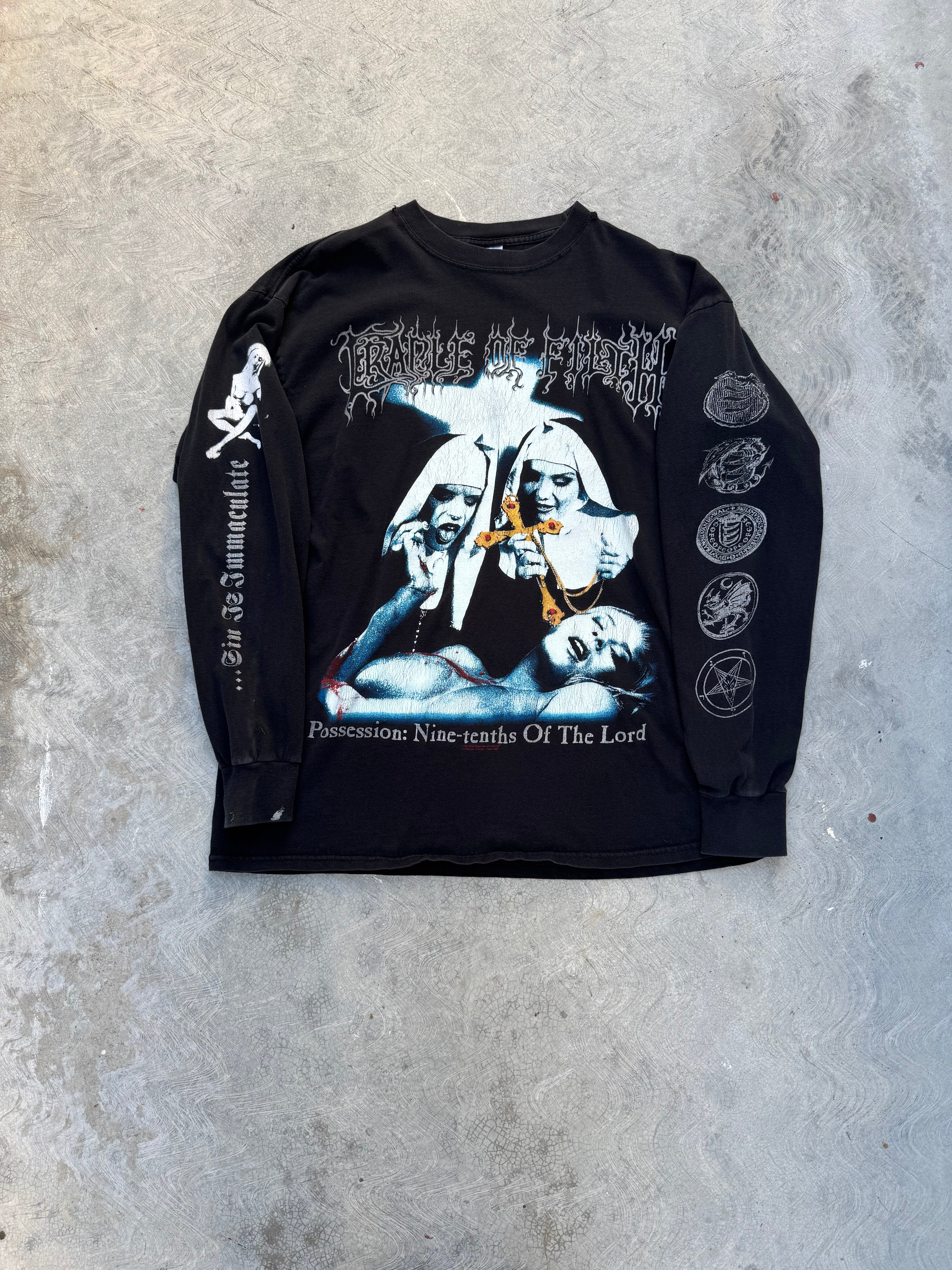 1998 Cradle Of Filth Decadence Is A Virtue T Shirt