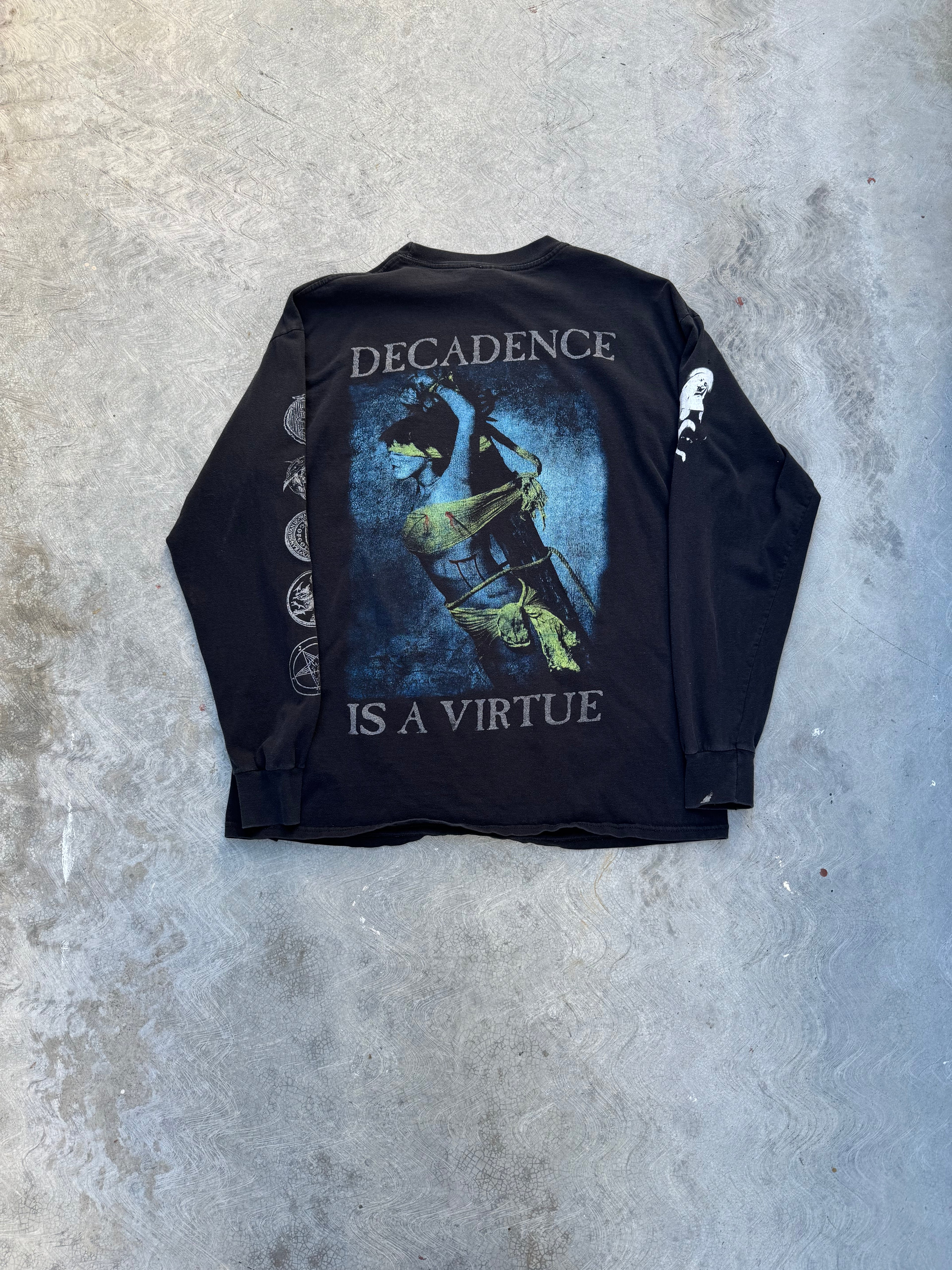1998 Cradle Of Filth Decadence Is A Virtue T Shirt