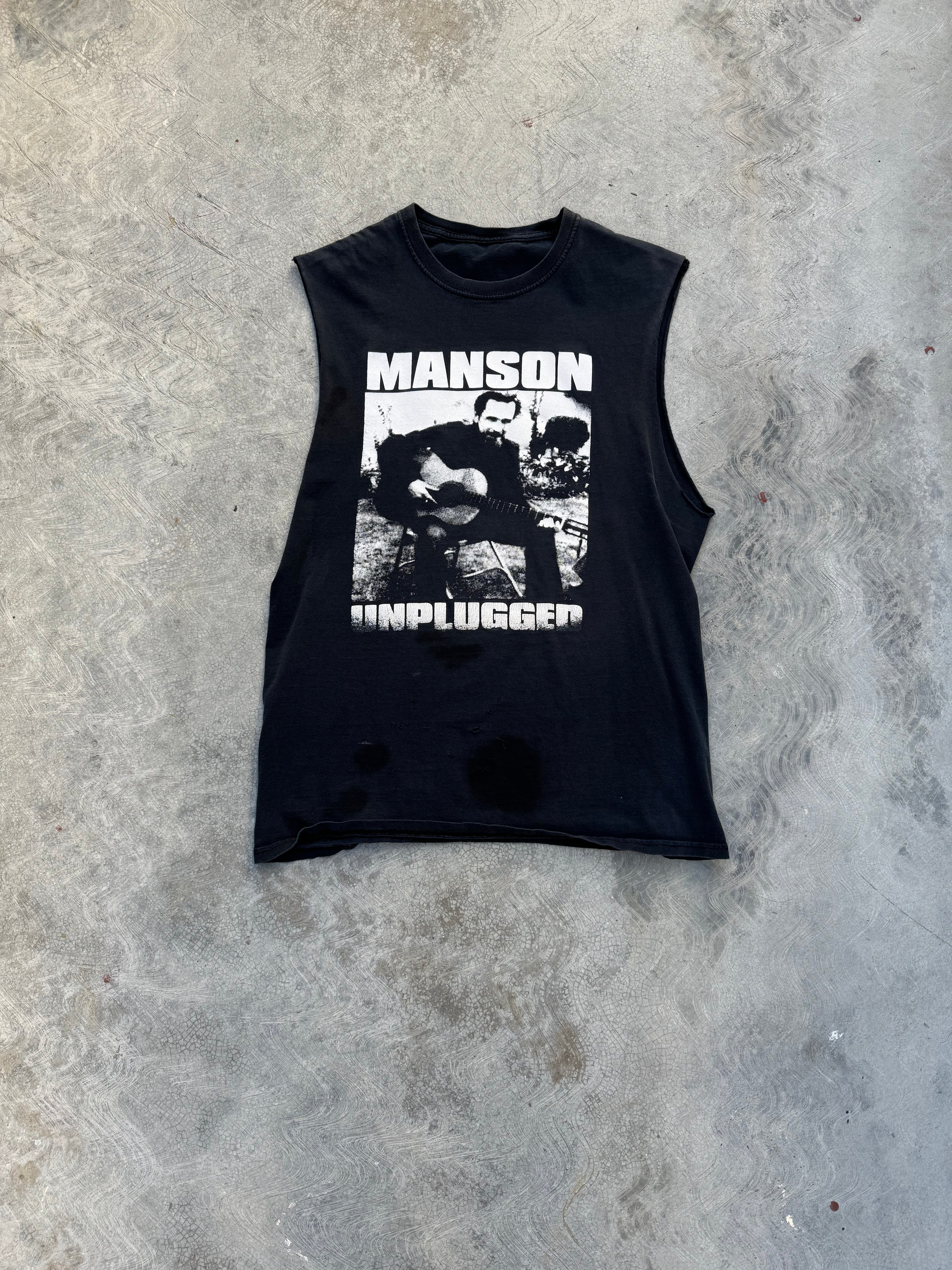 2000s Manson Unplugged Cut Off Shirt