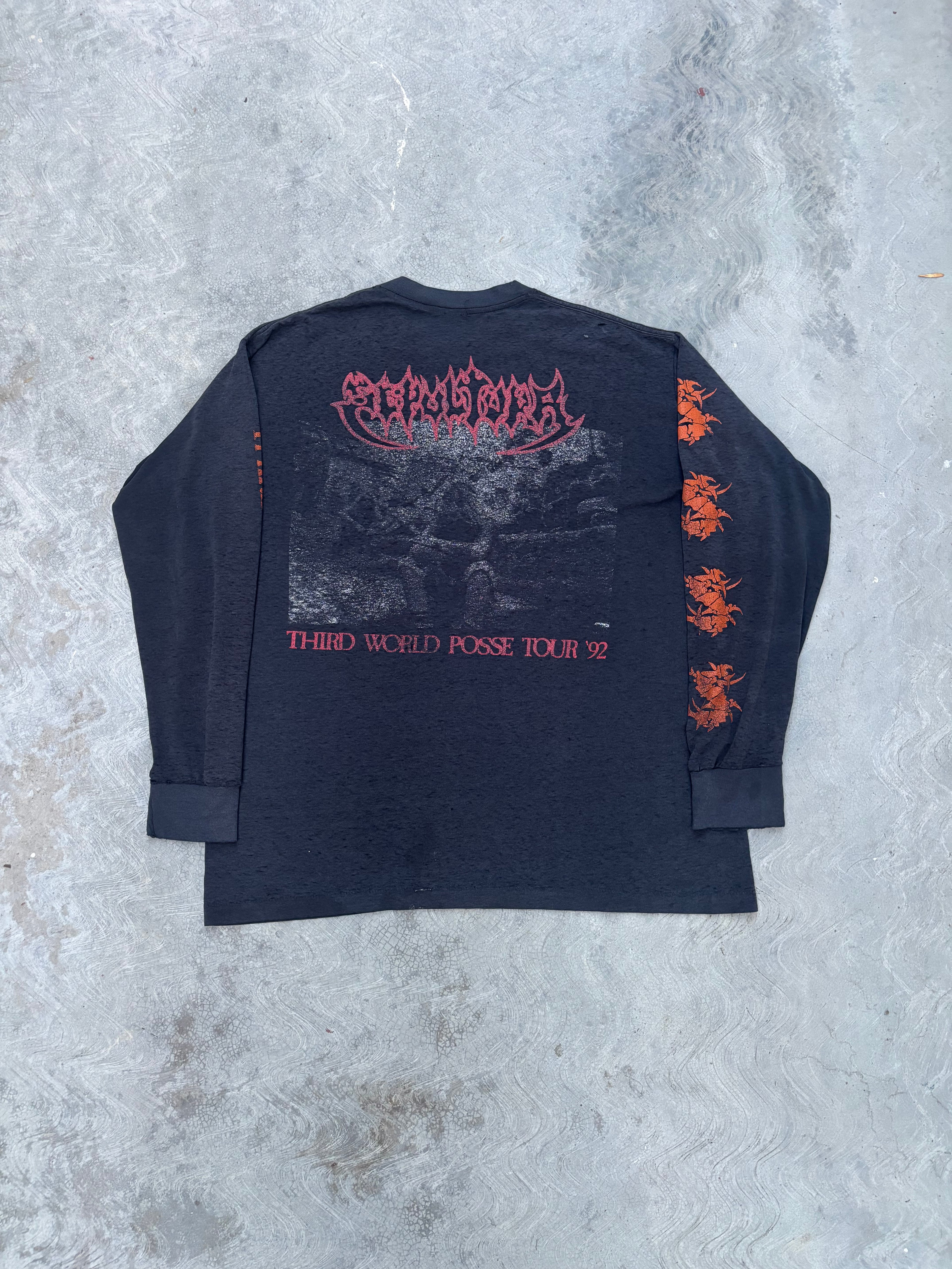 1992 Sepultura Third World Posse Tour Long Sleeve Shirt