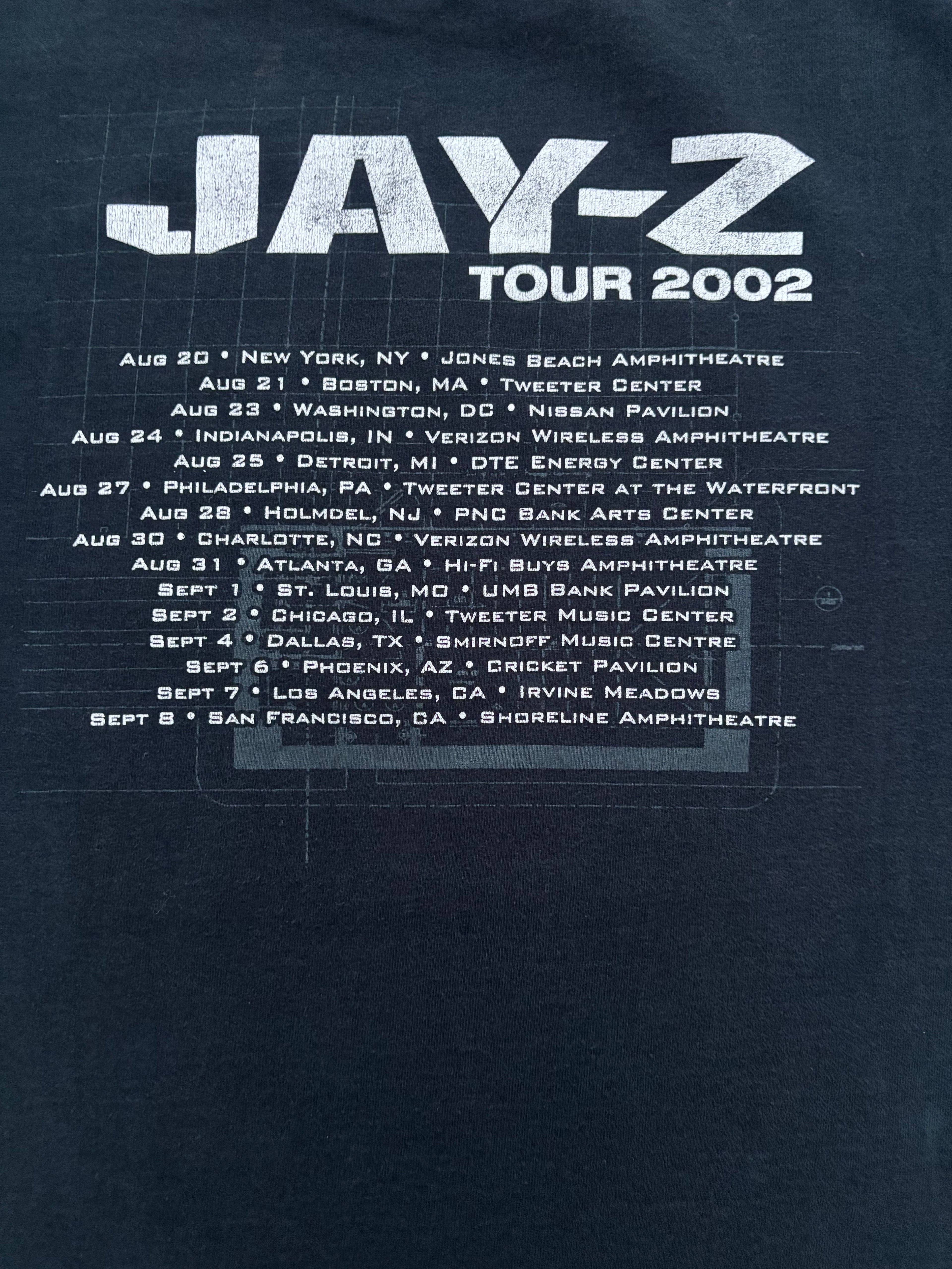 2002 Jay Z Tour T Shirt