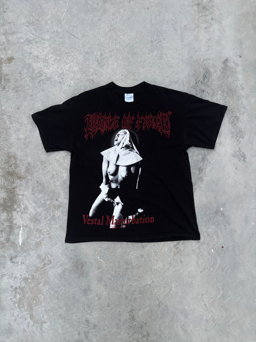 2000s Cradle of Filth Vestal Masterbation T Shirt