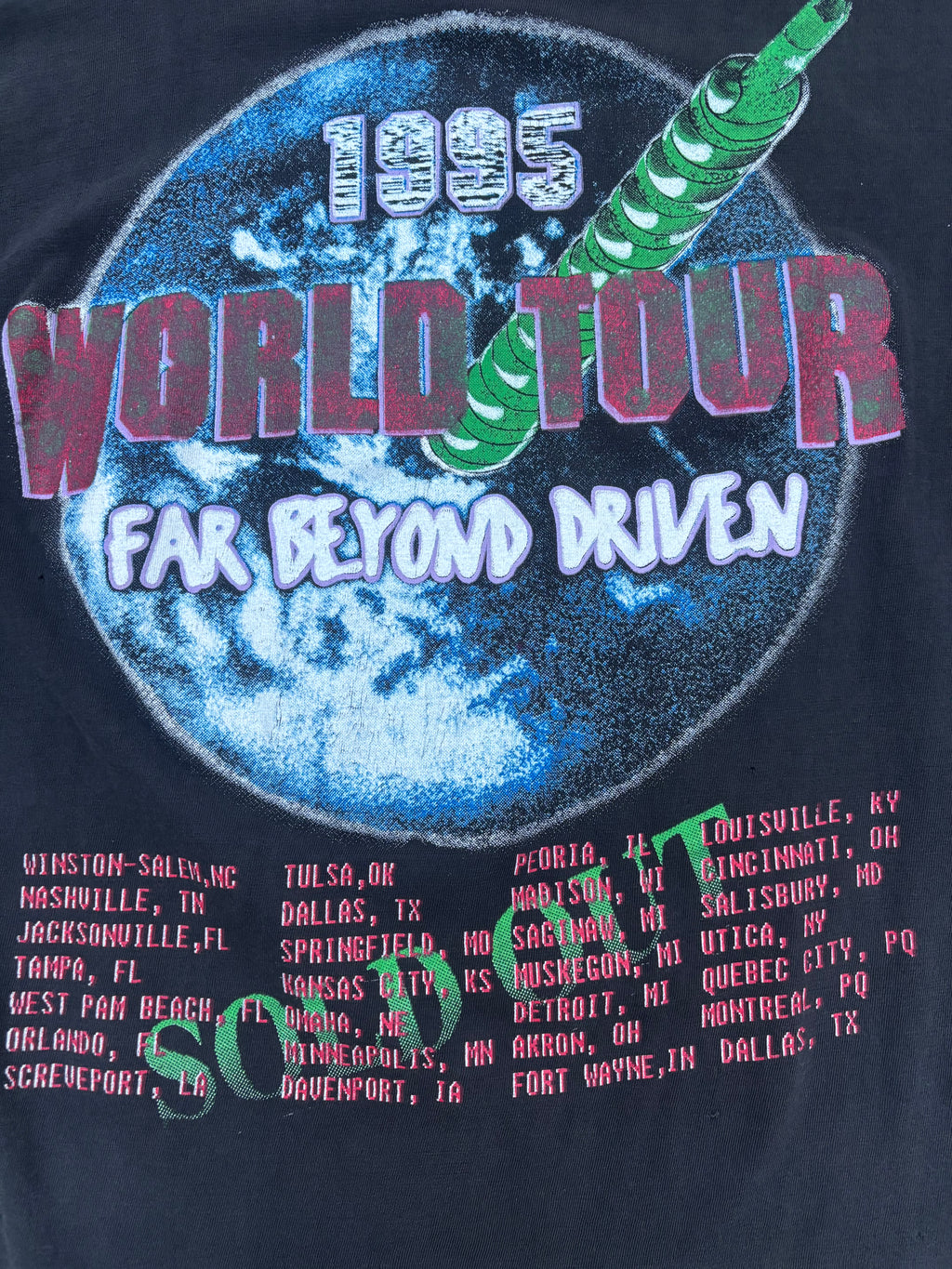 1995 Pantera Tour T Shirt