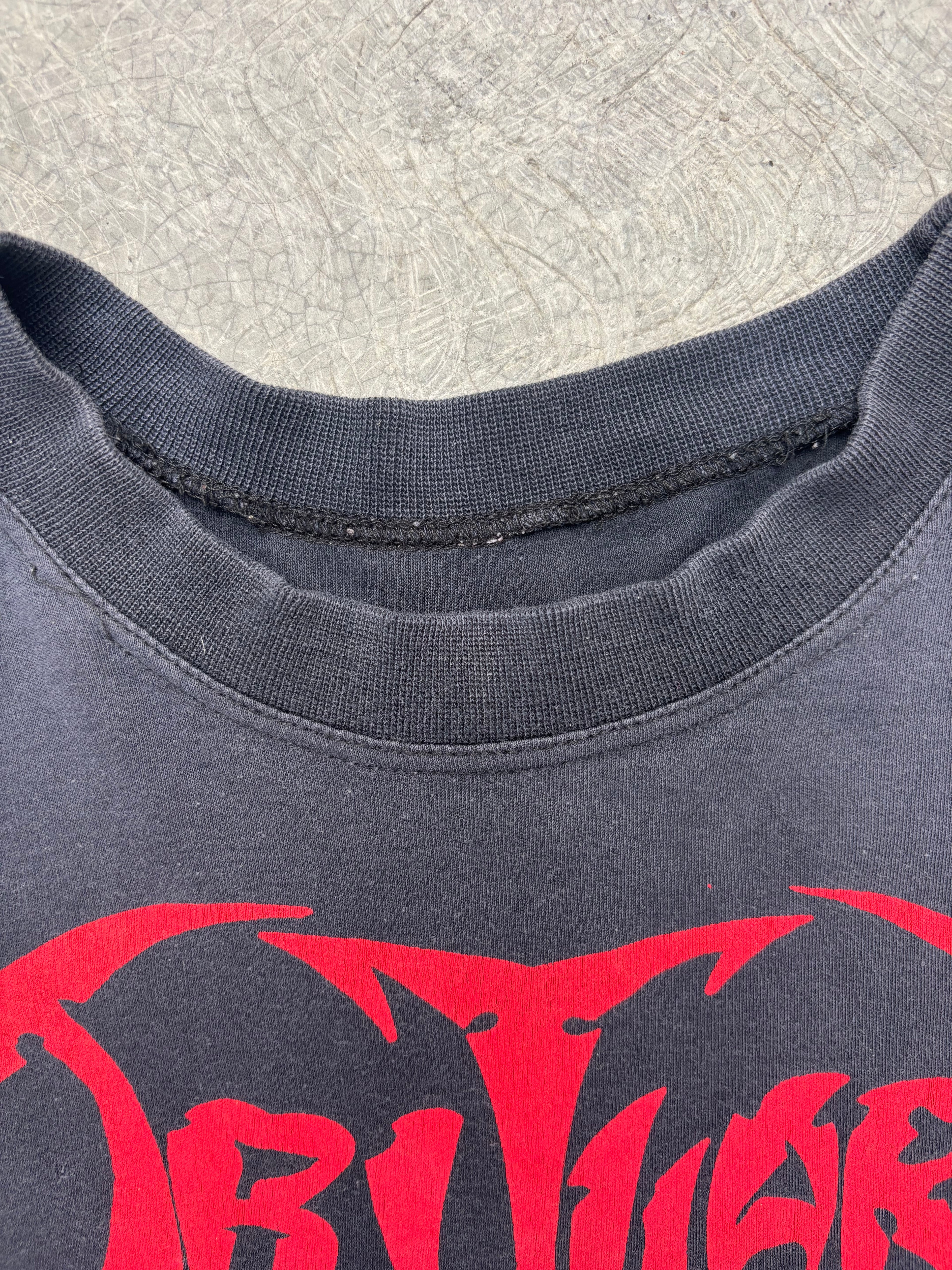 1991 Obituary Pile Of Skulls Tour T Shirt