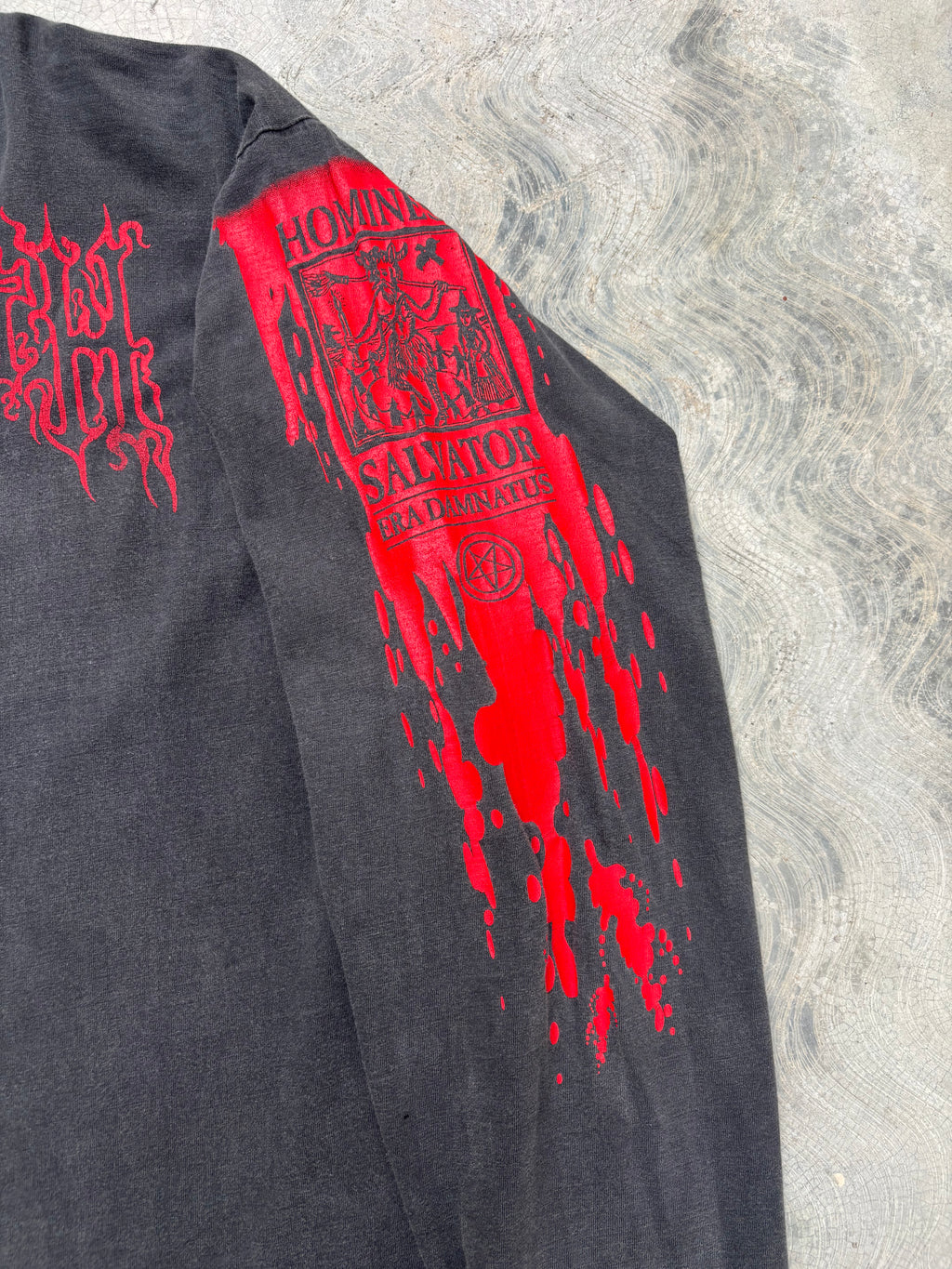 1995 Cradle Of Filth Vestal Masterbation Longsleeve Tour T Shirt