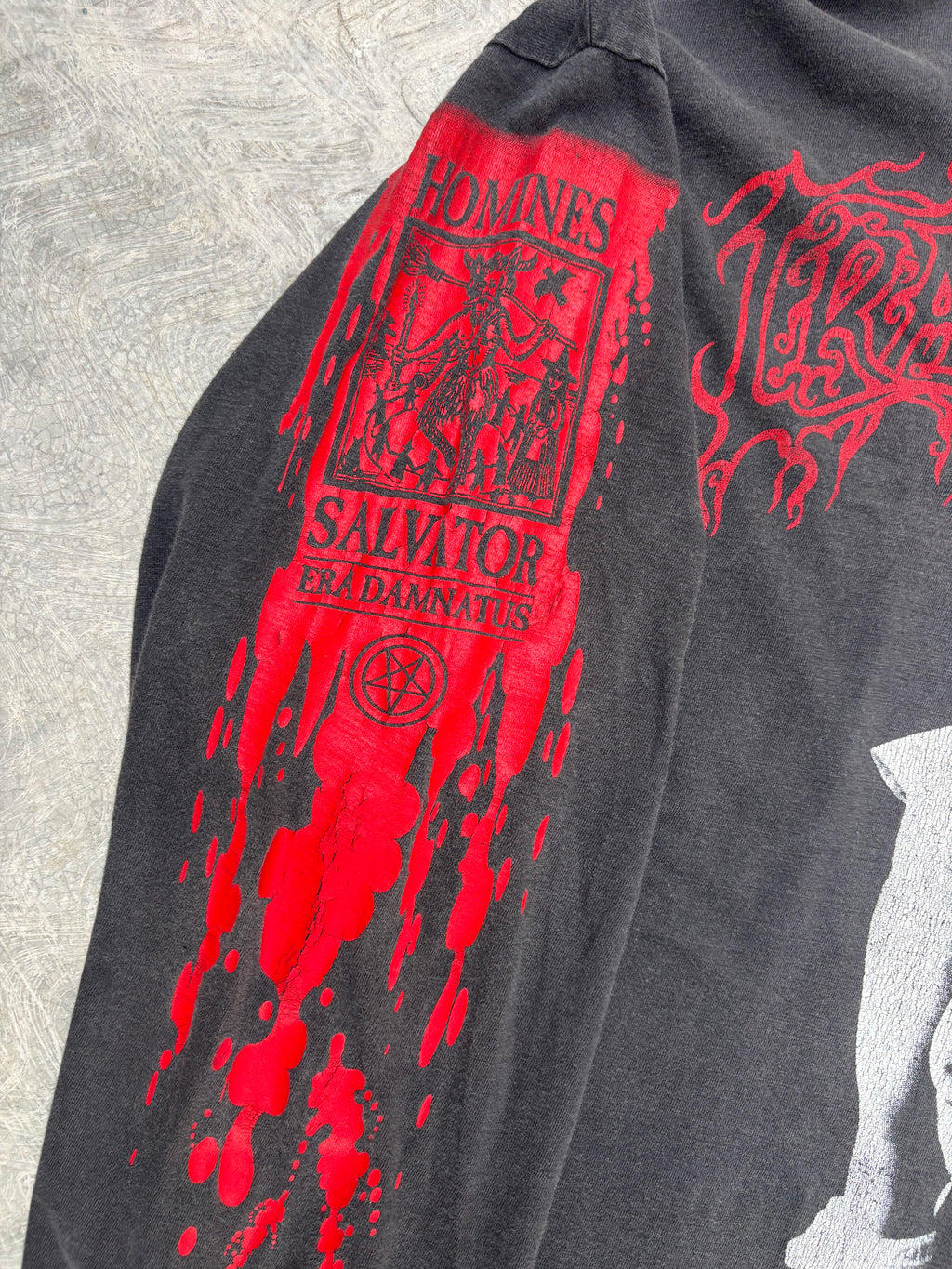 1995 Cradle Of Filth Vestal Masterbation Longsleeve Tour T Shirt