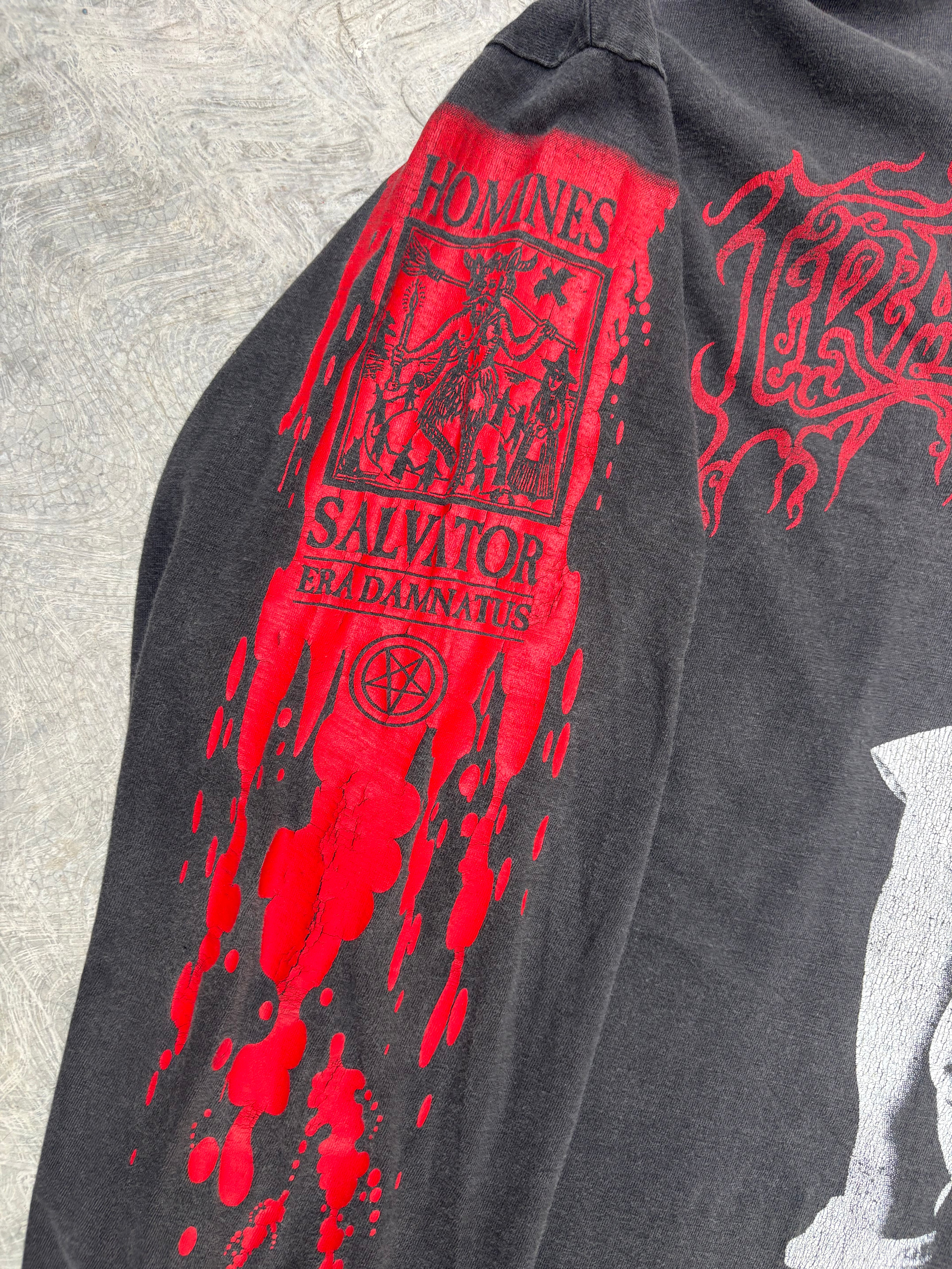 1995 Cradle Of Filth Vestal Masterbation Longsleeve Tour T Shirt