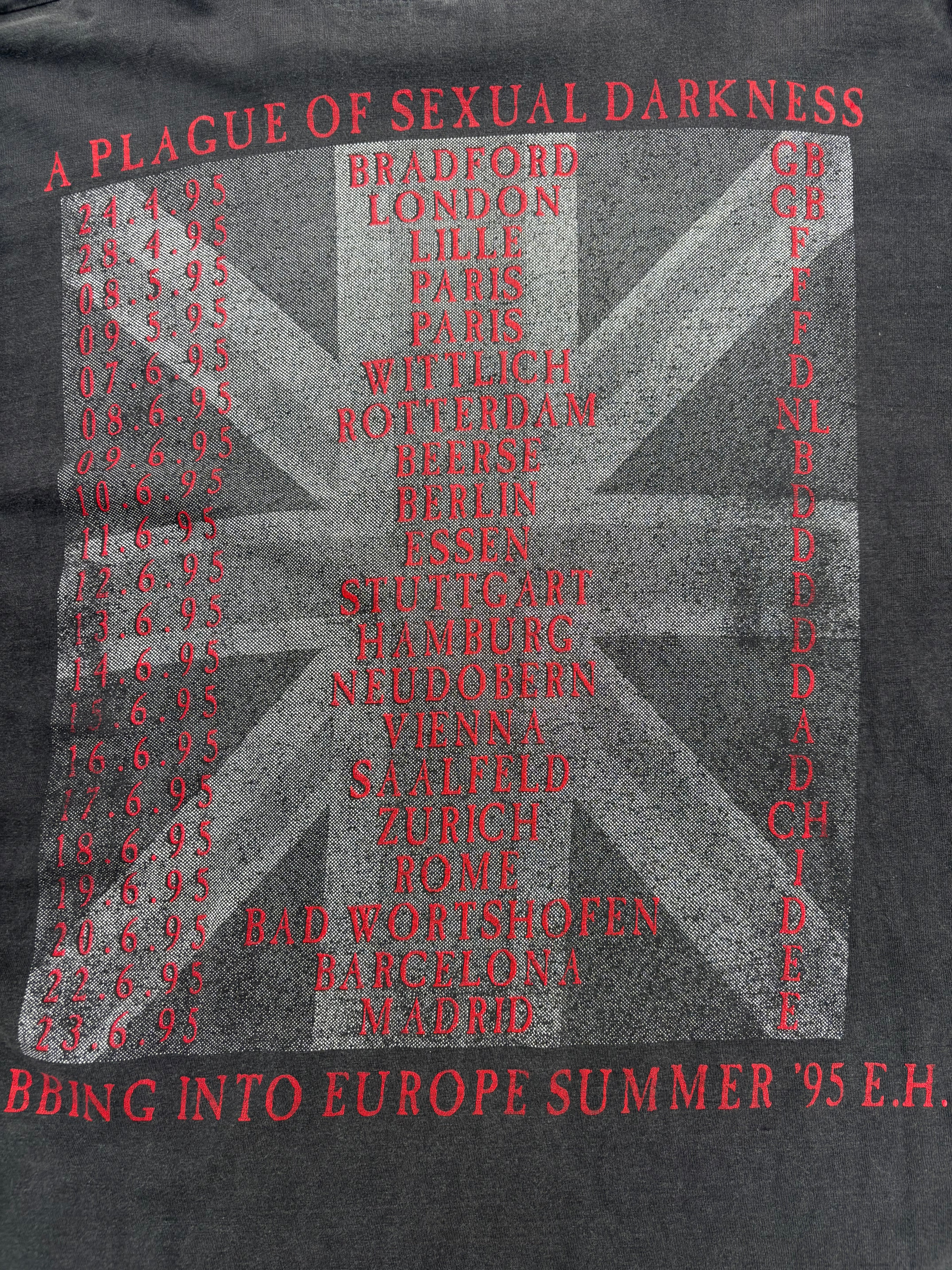 1995 Cradle Of Filth Vestal Masterbation Longsleeve Tour T Shirt