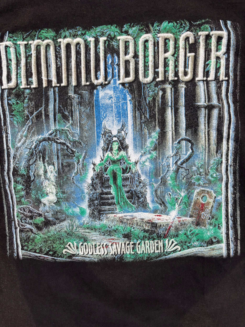 1998 Dimmu Borgir Godless Savage Garden T Shirt