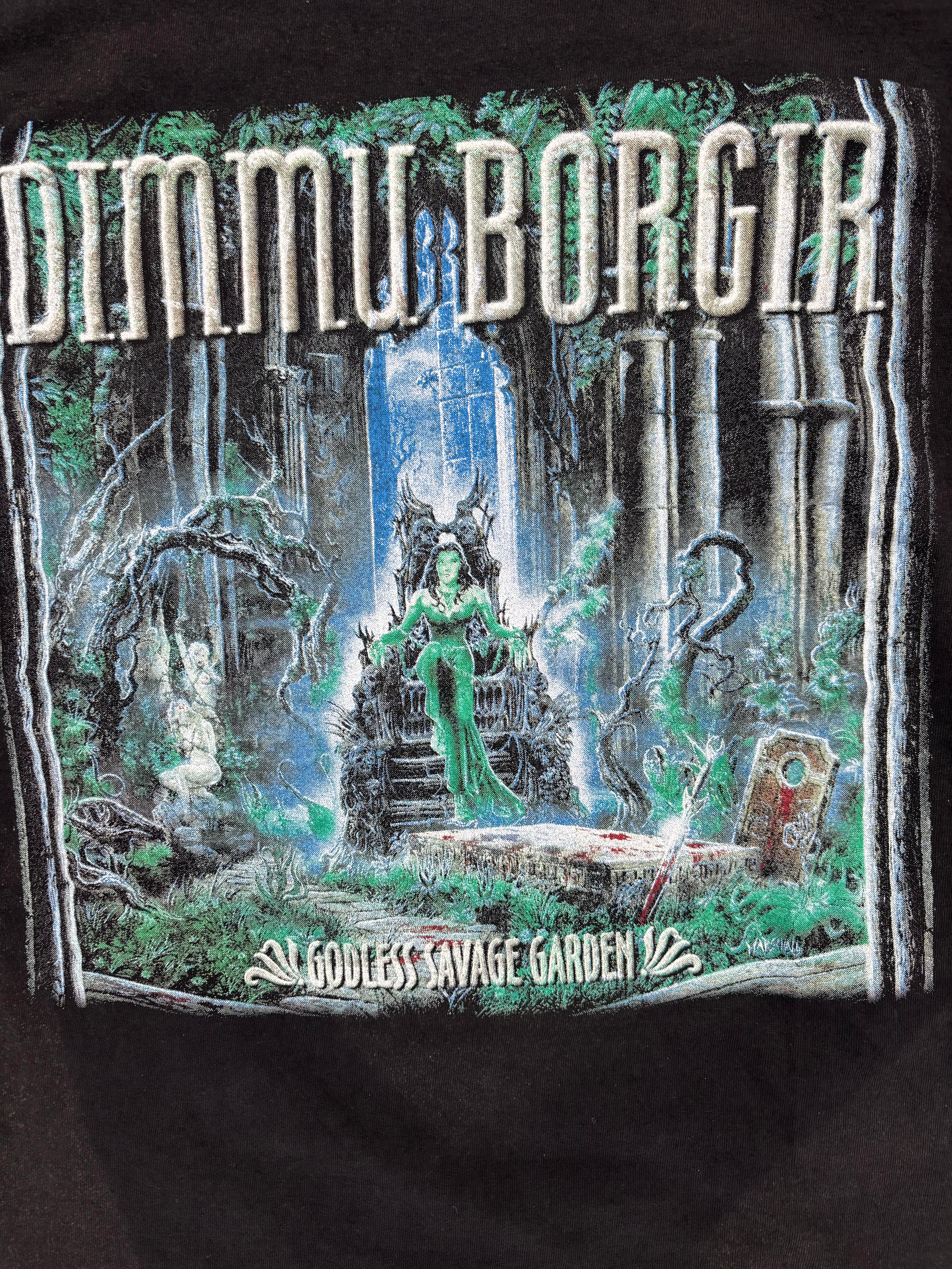 1998 Dimmu Borgir Godless Savage Garden T Shirt