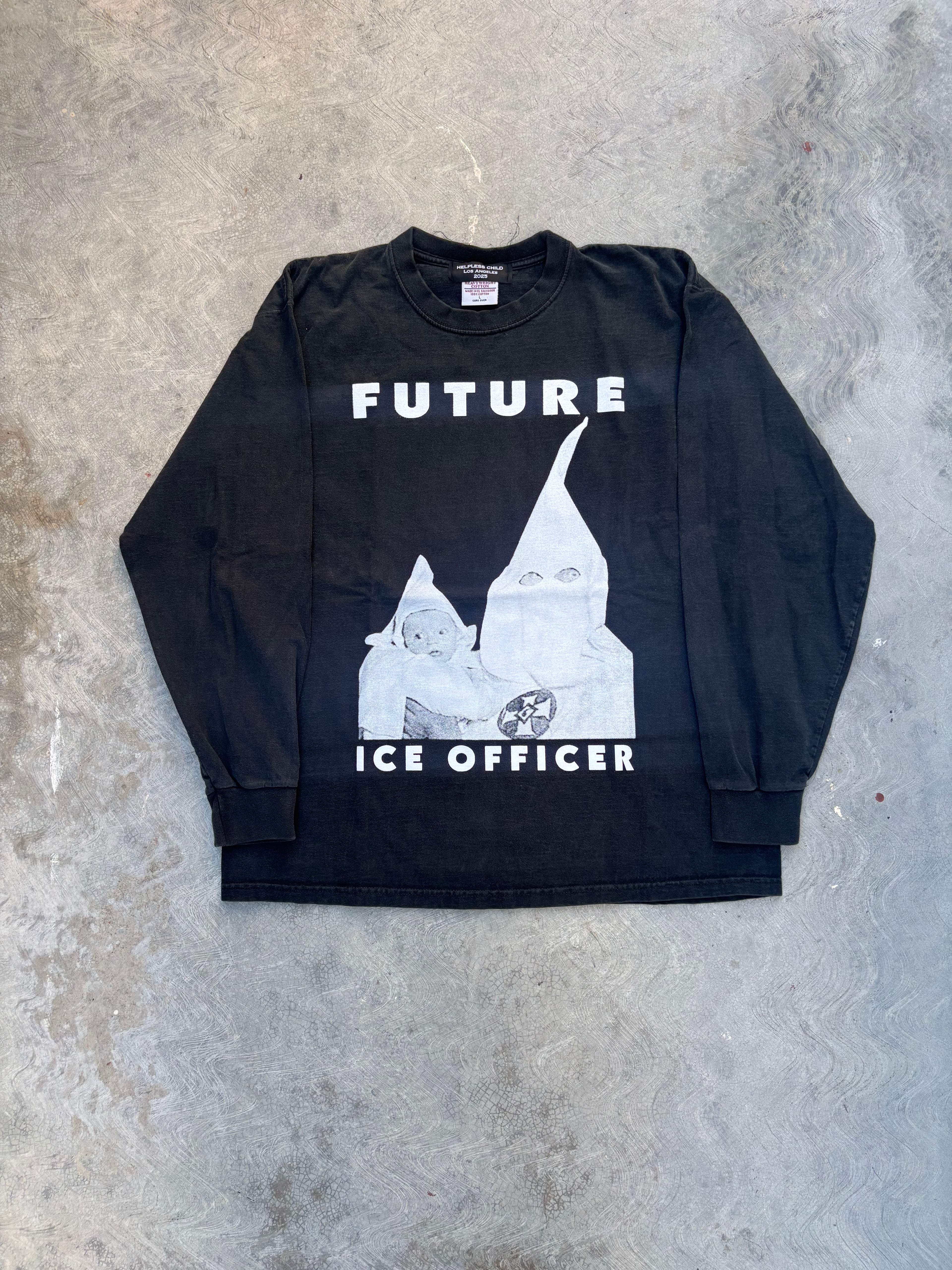 Size Large Future ICE Officer Long Sleeve T Shirt