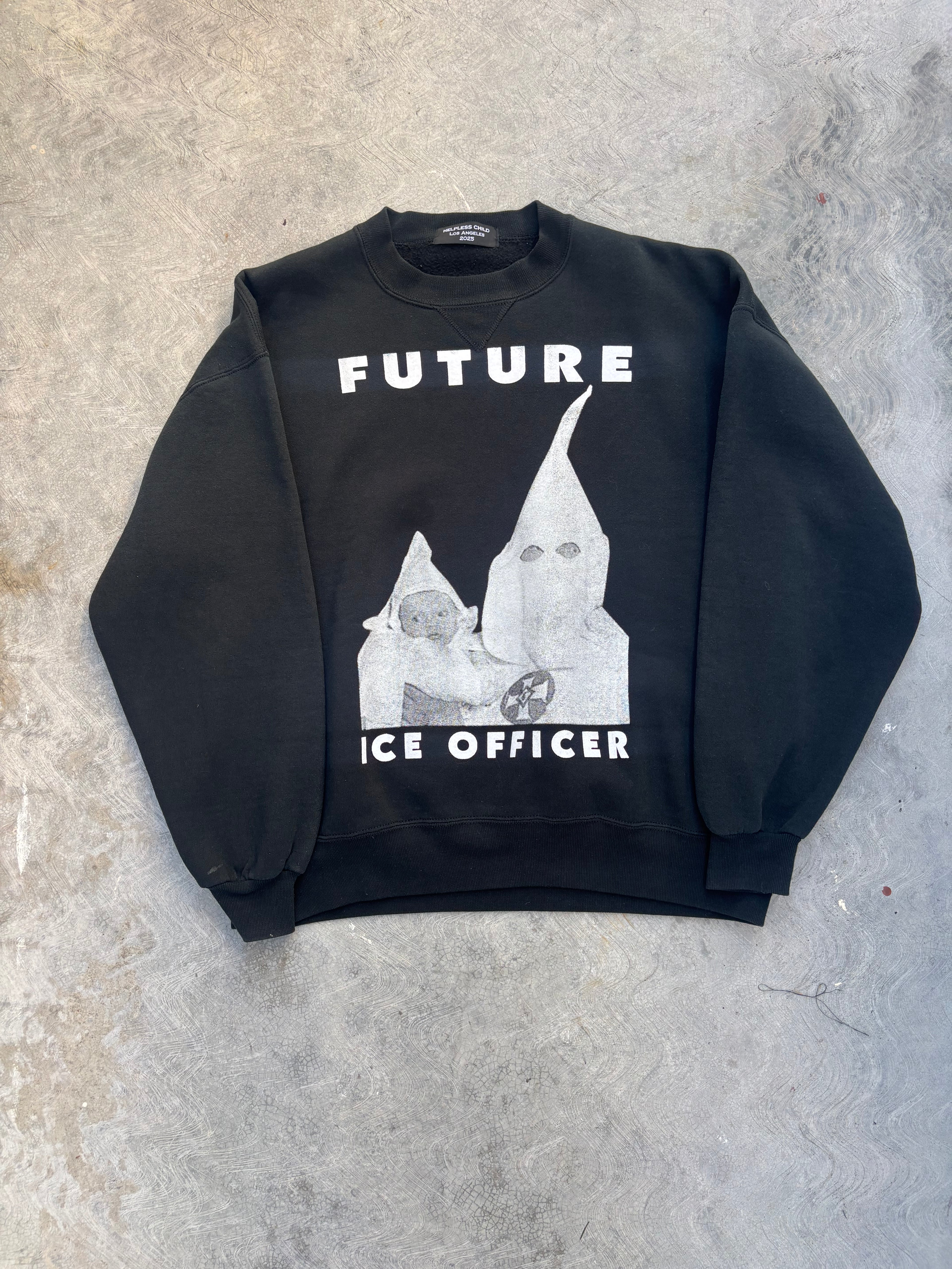 Size XL Future ICE Officer Crewneck