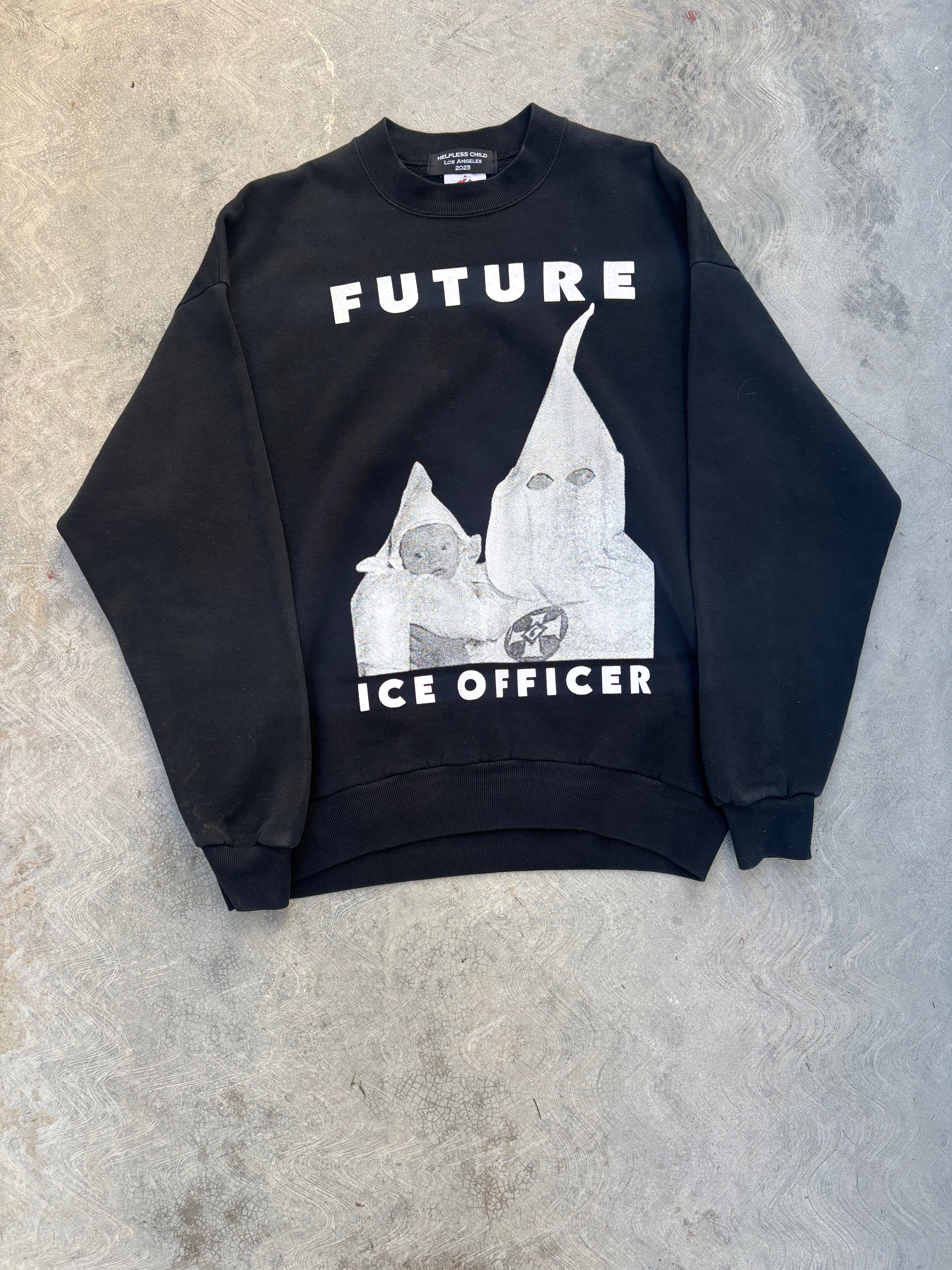 Size XL Future ICE Officer Crewneck