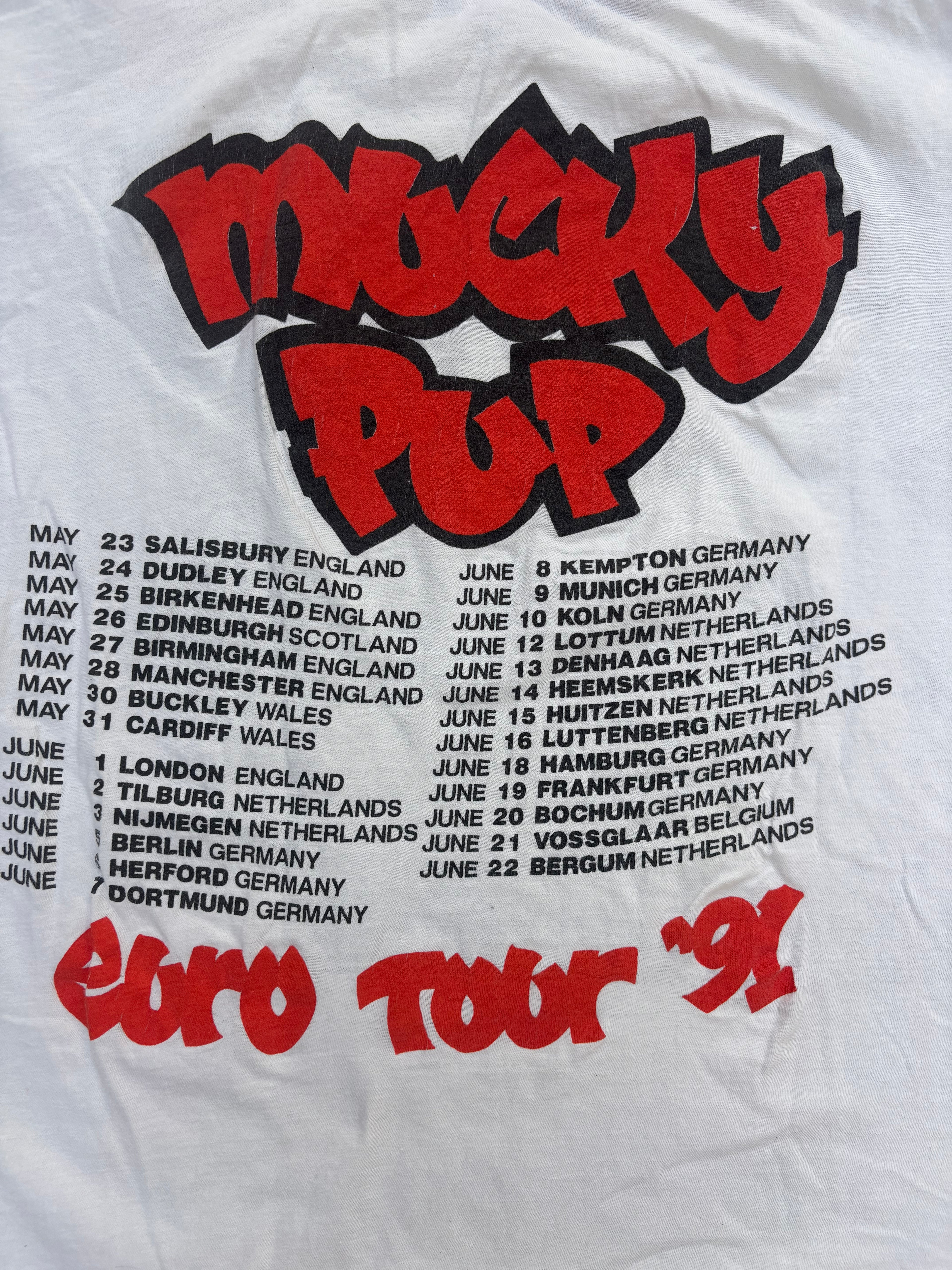 1991 Mucky Pup Tour T Shirt