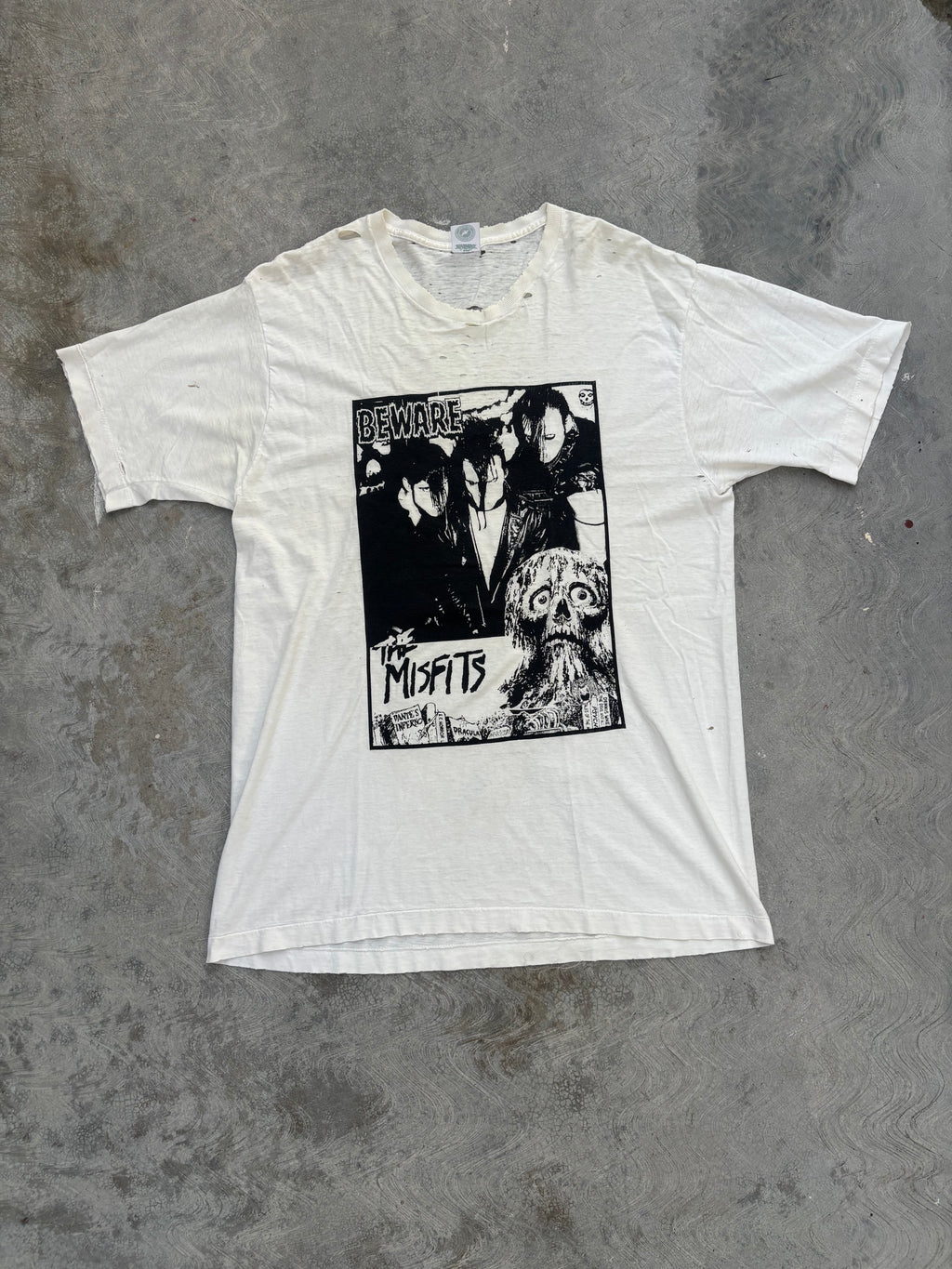 90s Misfits Beware T Shirt