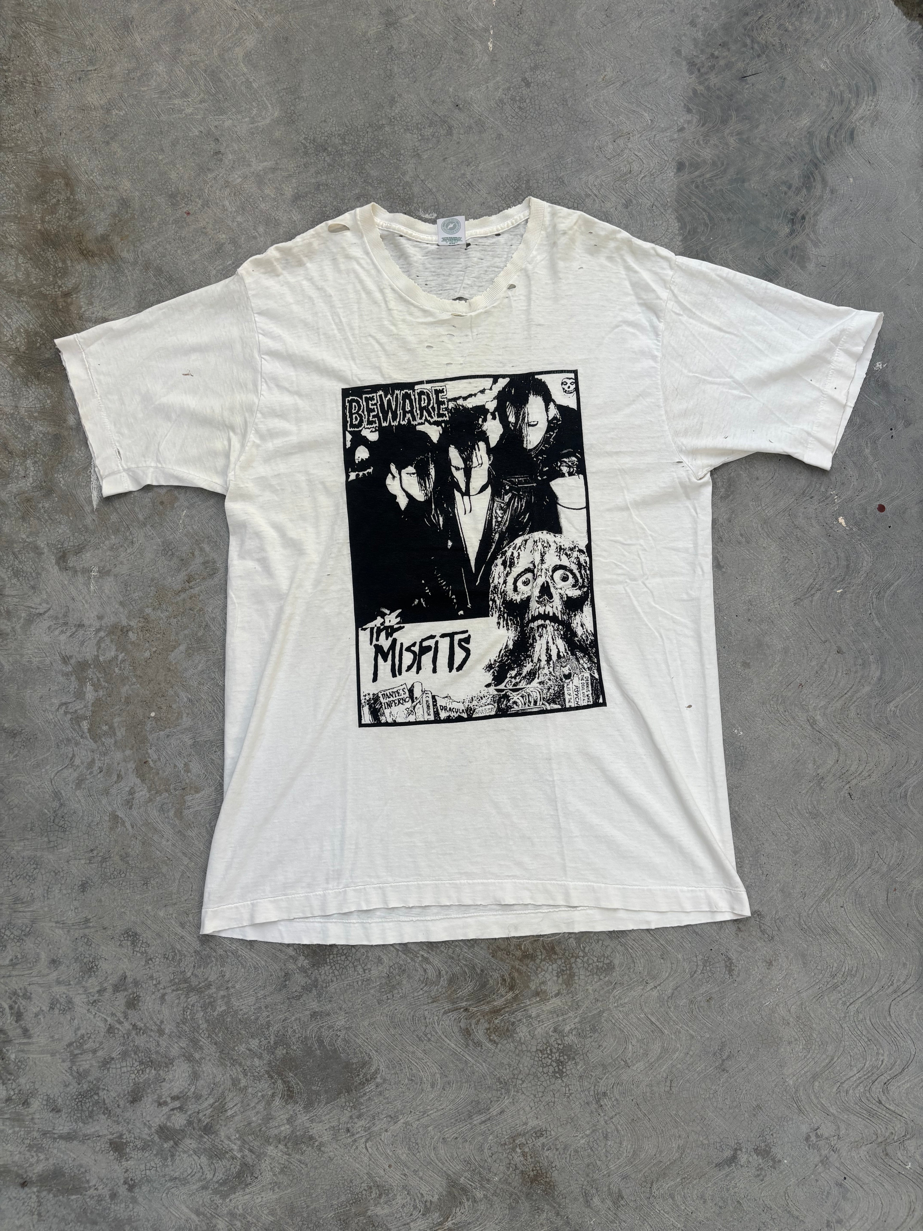 90s Misfits Beware T Shirt