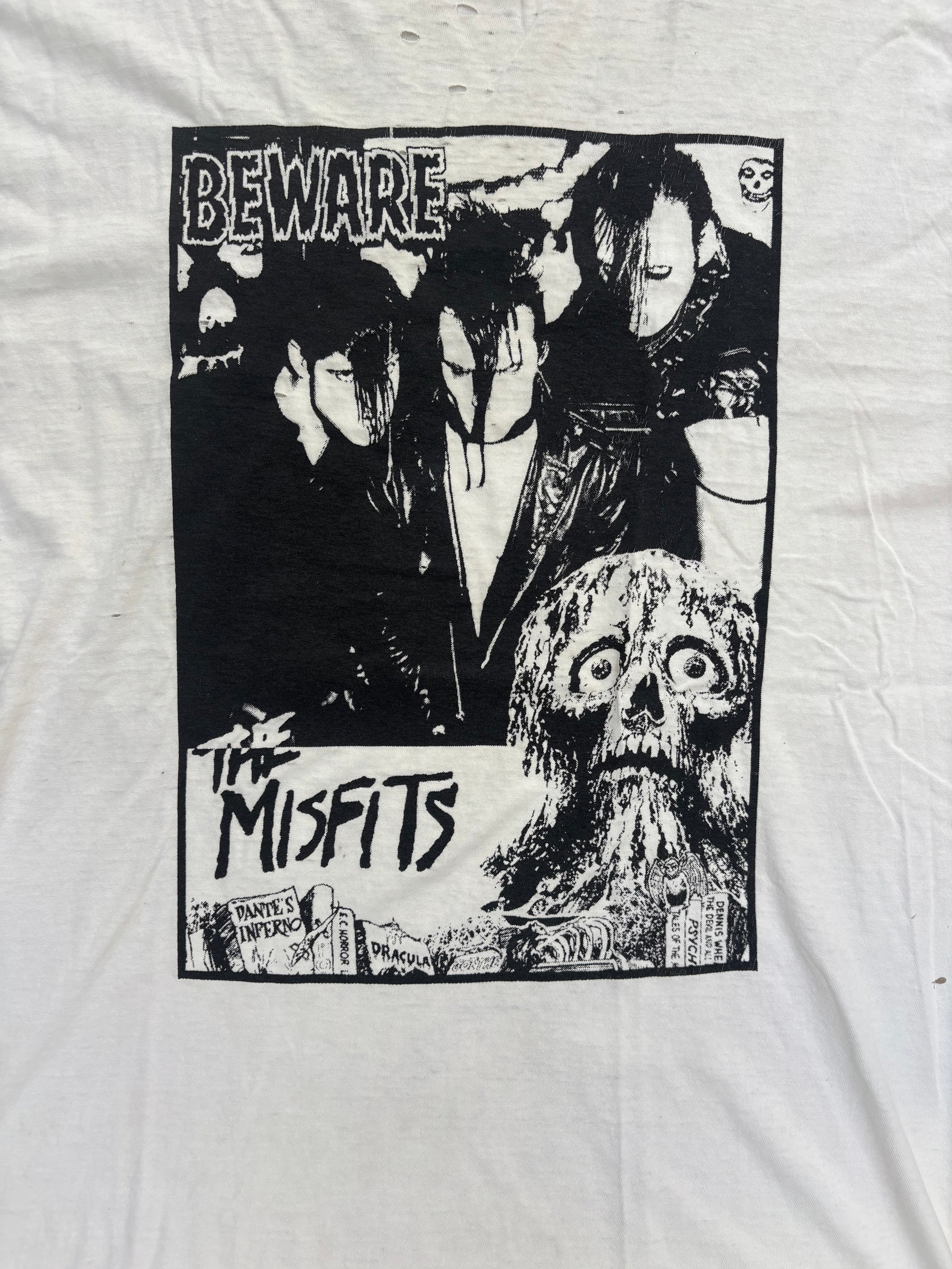 90s Misfits Beware T Shirt