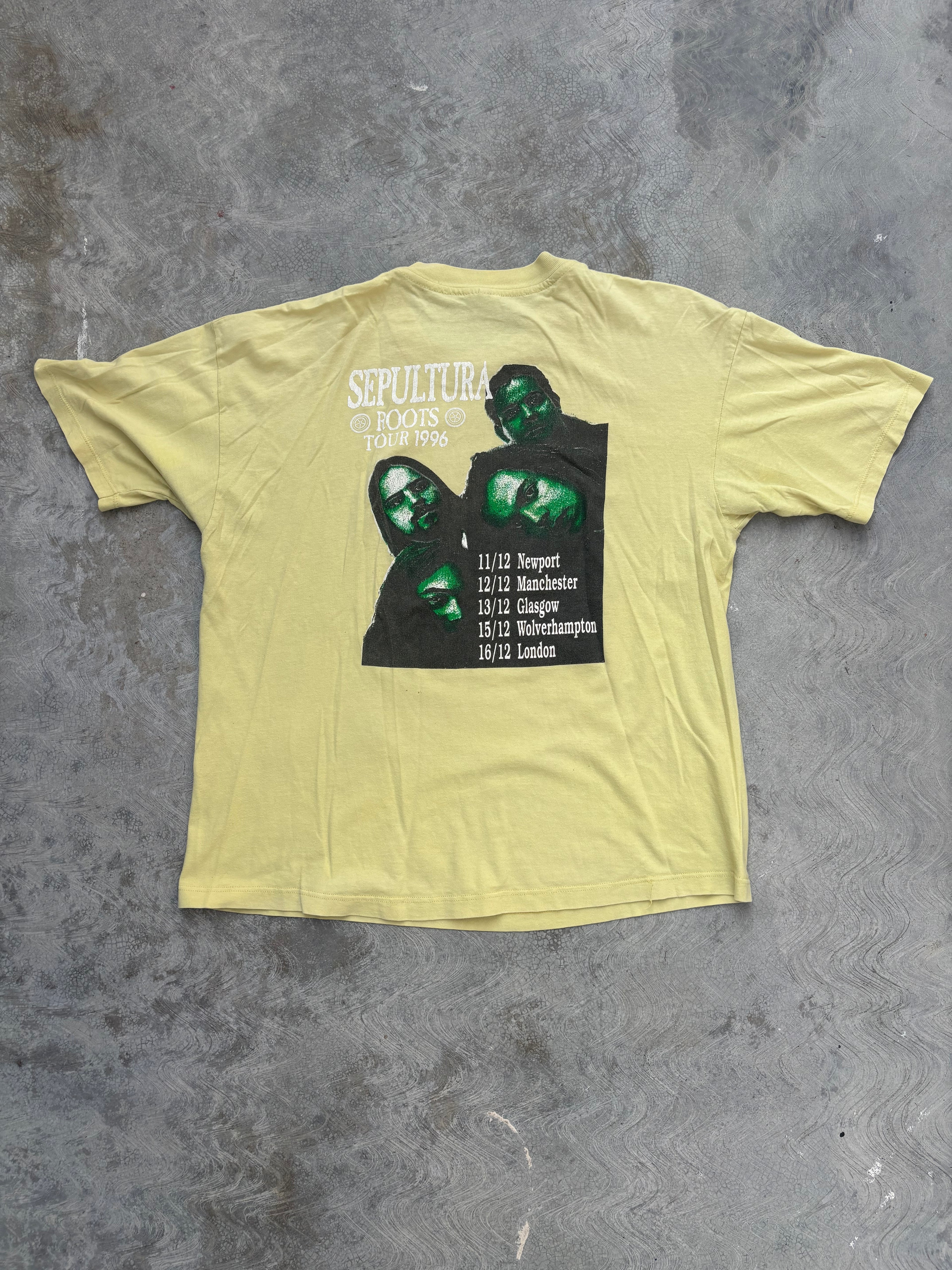 1996 Sepultura Euro Tour T Shirt