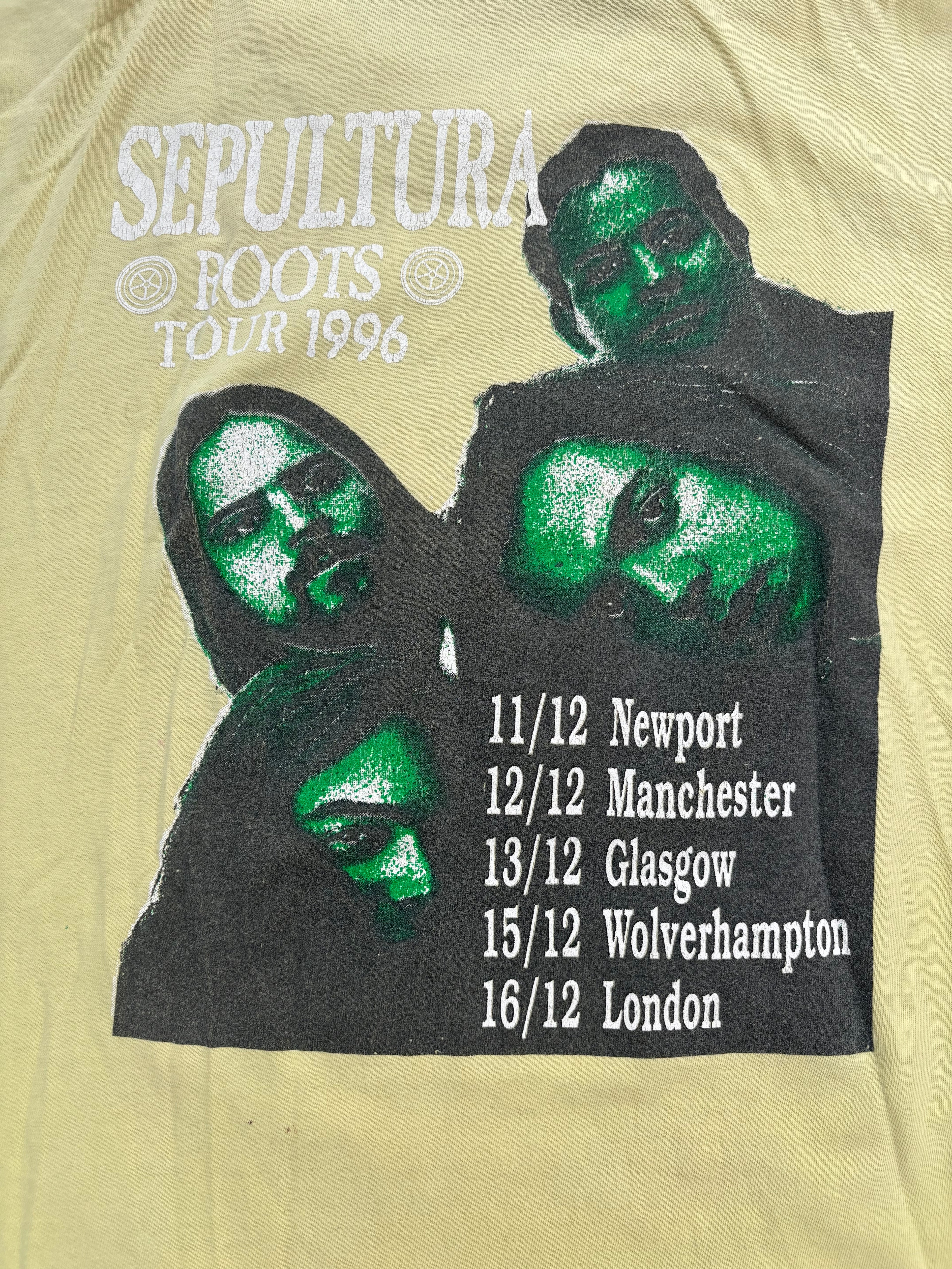 1996 Sepultura Euro Tour T Shirt
