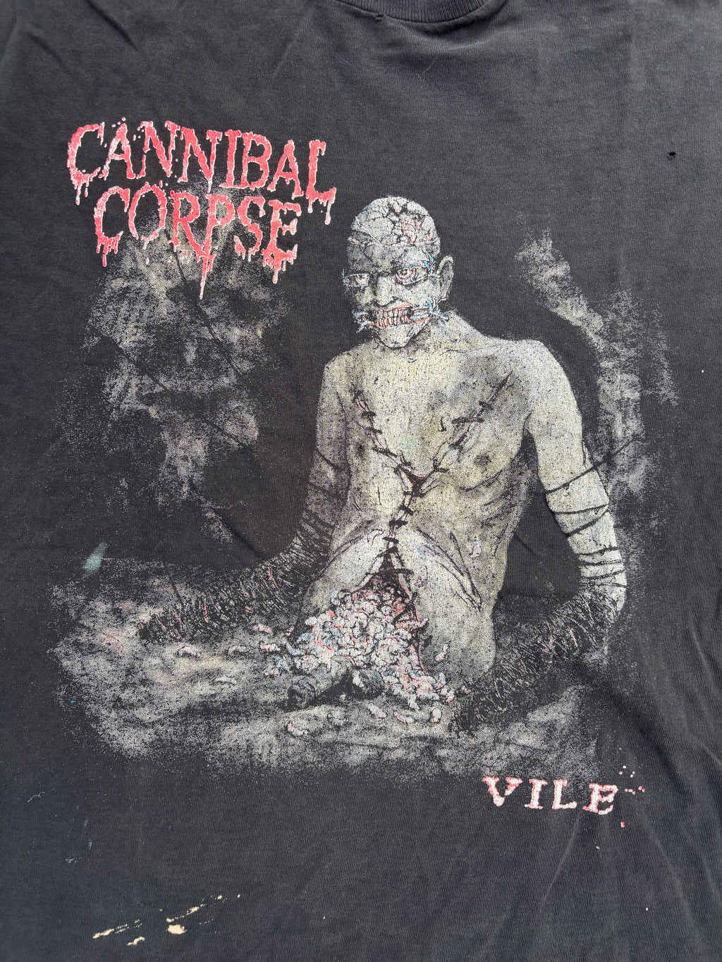 90s Cannibal Corpse Vile Tour Cut Off Shirt
