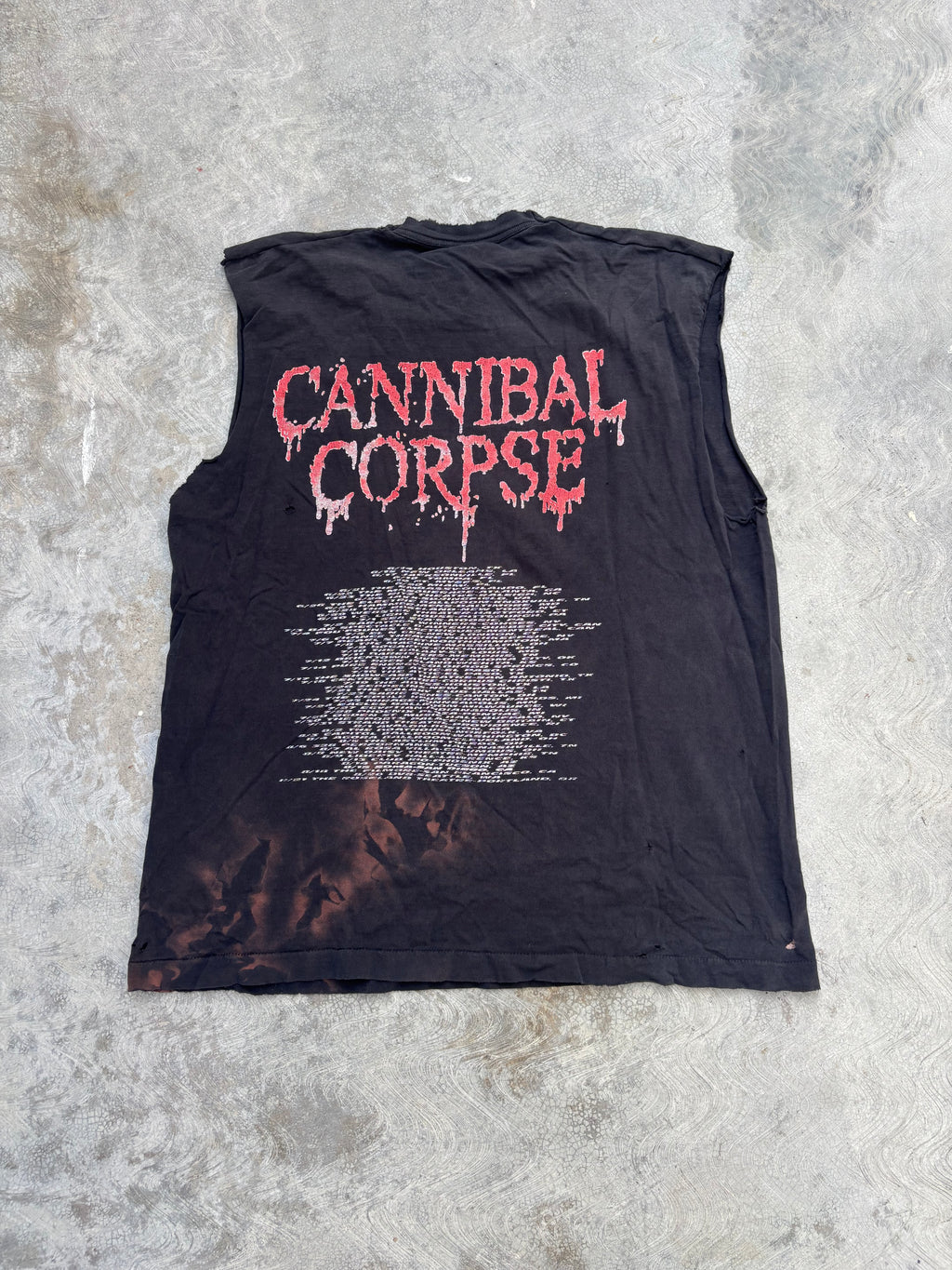 90s Cannibal Corpse Vile Tour Cut Off Shirt